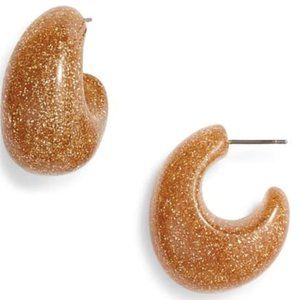 Kate Spade New York Glitter 41mm Hoop Earrings